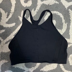 Athleta x Allyson Felix Halter Racerback High Neck Sports Bra Womens XL Black